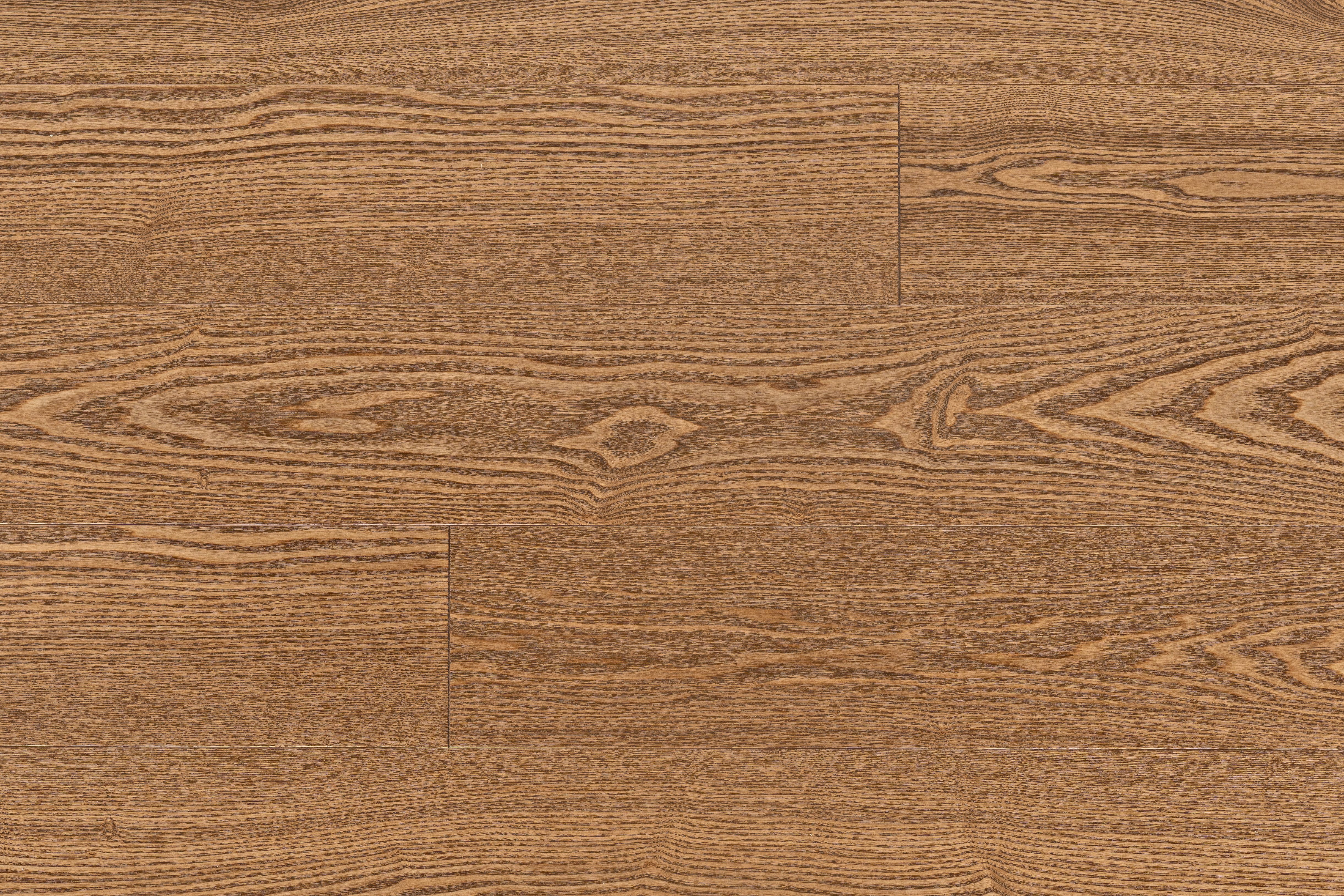 Паркетная доска AmberWood/Амбер Вуд Классика Ясень Светлый орех Рустик браш, лак 1860х189х14 мм (2,812 м2/упак)